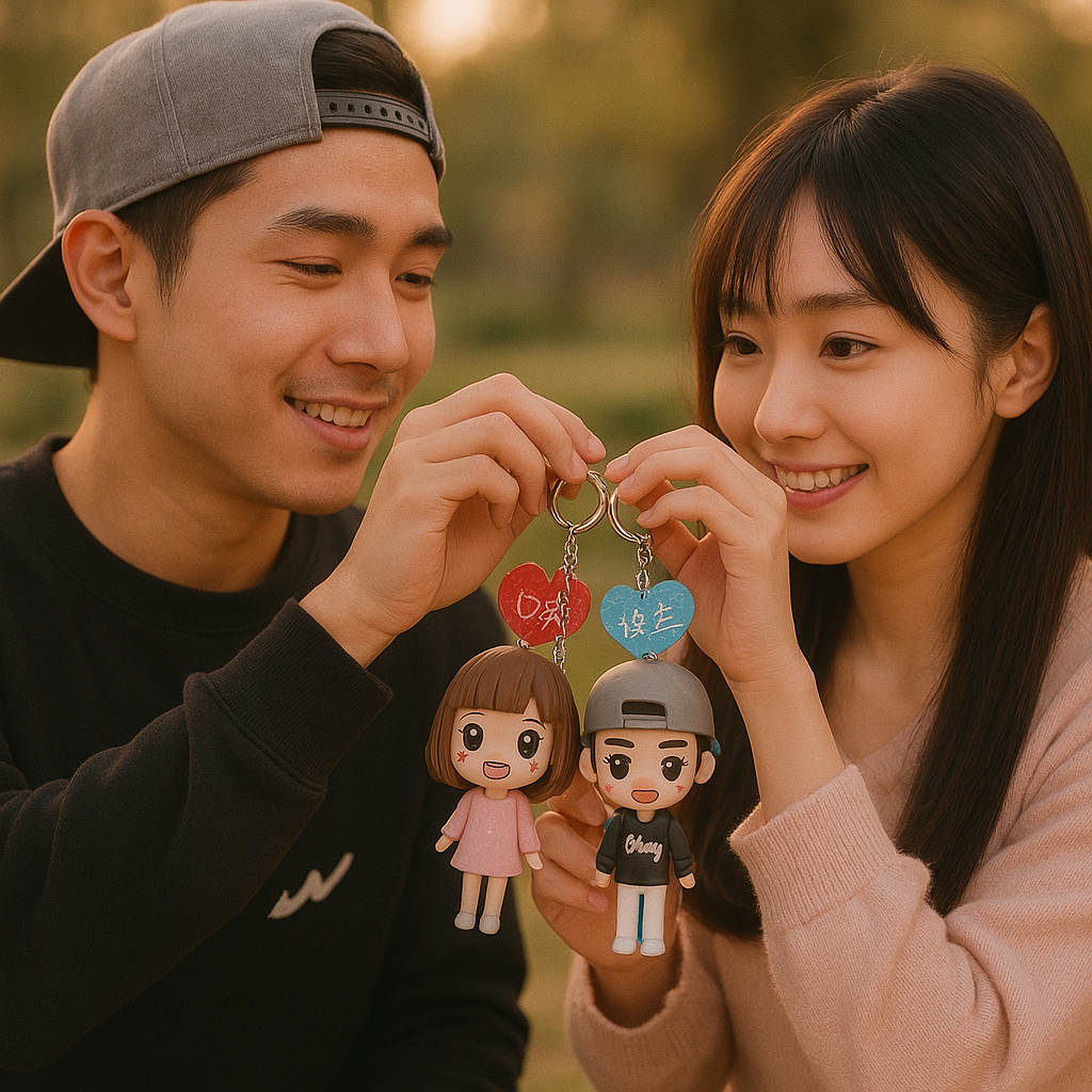 ⭐⭐訂製Q版公仔鑰匙圈——動漫化設計，專業工藝人一對一捏製！