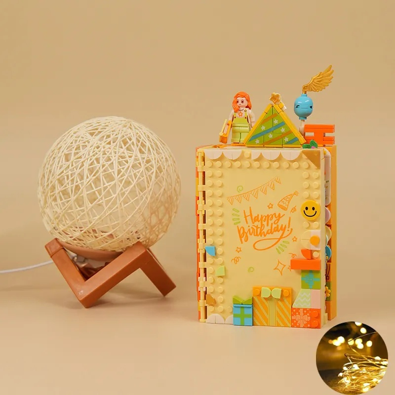 積木相簿書立體情侶紀念日相框一生日禮物