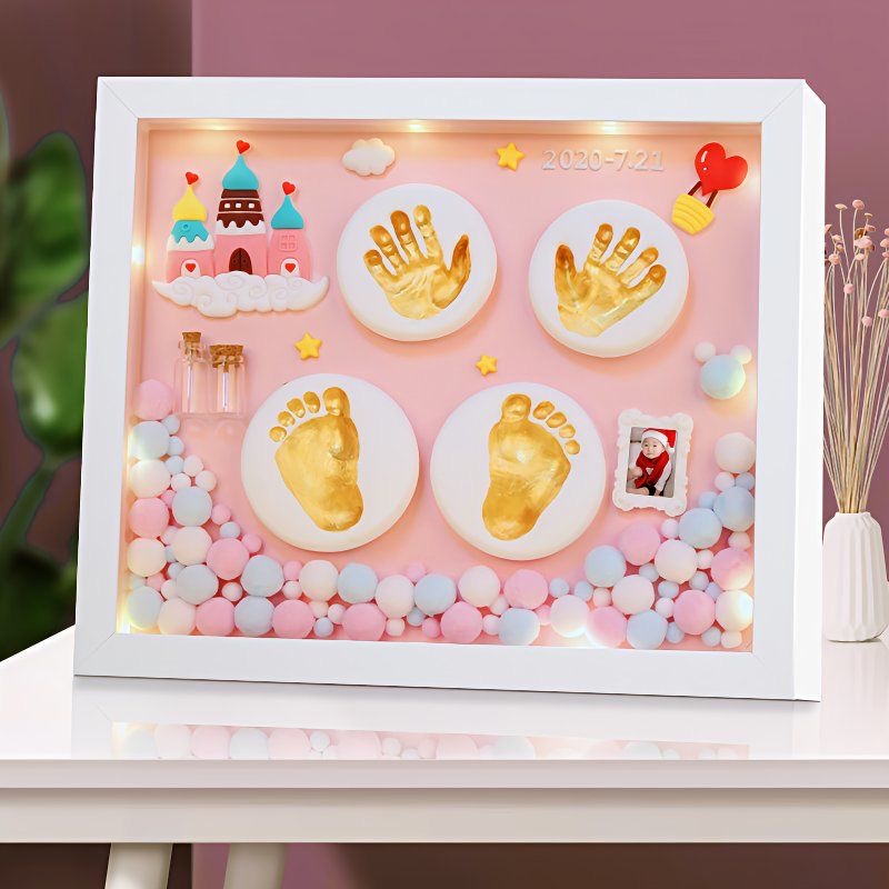 【3D立體手腳印泥】永久保存，🥰終身難忘的成長禮物~