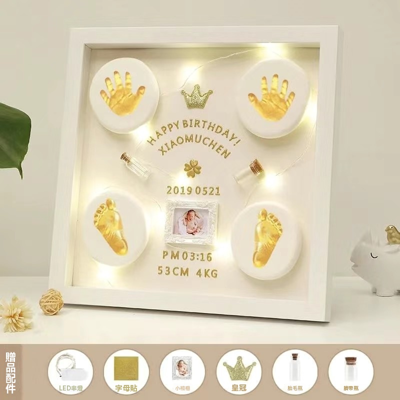 【3D立體手腳印泥】永久保存，🥰終身難忘的成長禮物~寶寶不會等你慢慢想！手腳大小每天都在變啊～👀💨