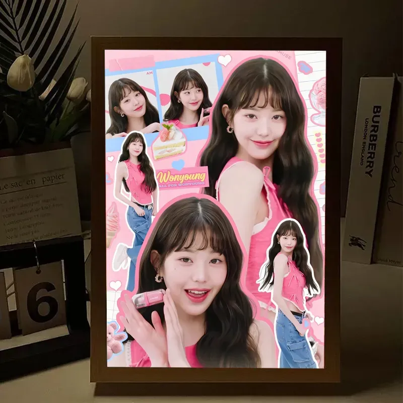 ⭐⭐⭐訂製鏡子燈光畫——情侶/風景照/全家福/寫真照，開燈是畫，關燈是普通鏡子！