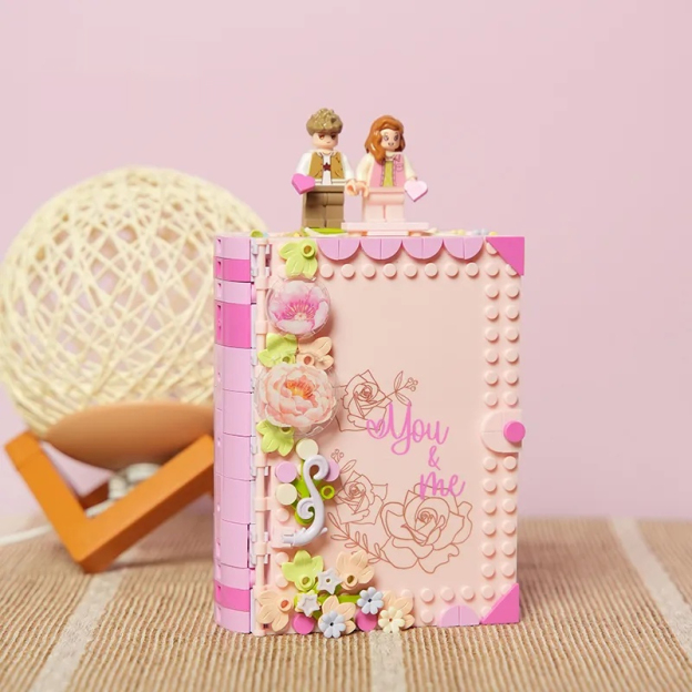 積木相簿書立體情侶紀念日相框一生日禮物
