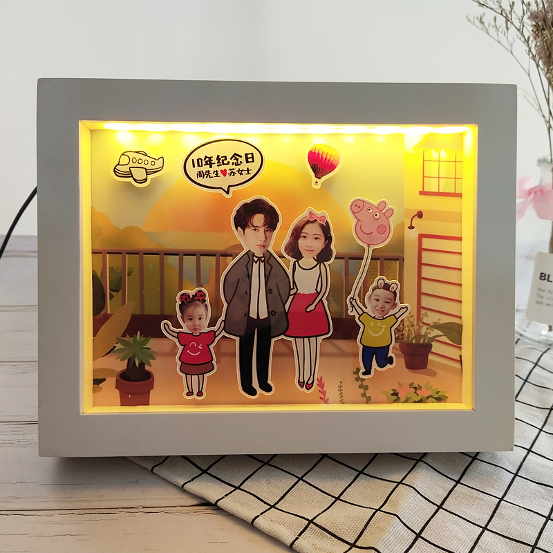 立體照片送情侶生日禮物週年驚喜相框禮物照片
