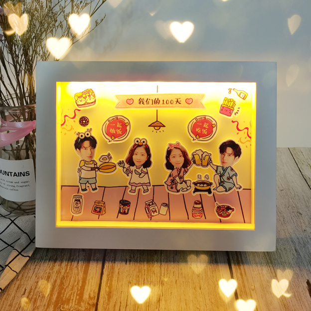 立體照片送情侶生日禮物週年驚喜相框禮物照片