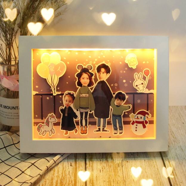 立體照片送情侶生日禮物週年驚喜相框禮物照片
