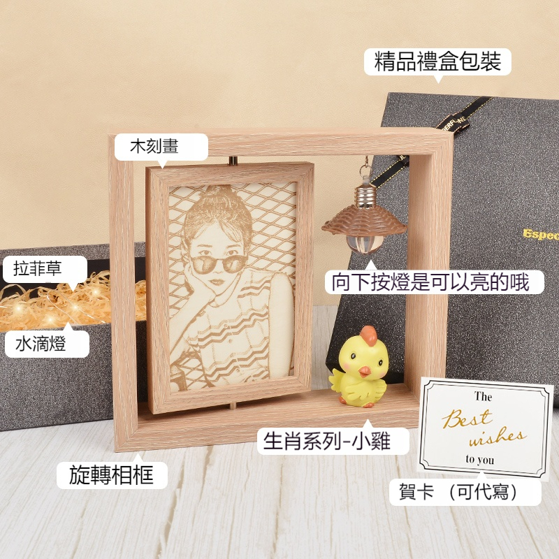 ⭐⭐⭐訂製木刻畫——發圖訂製，情侶的禮物最佳選擇（禮盒包裝，送相框）