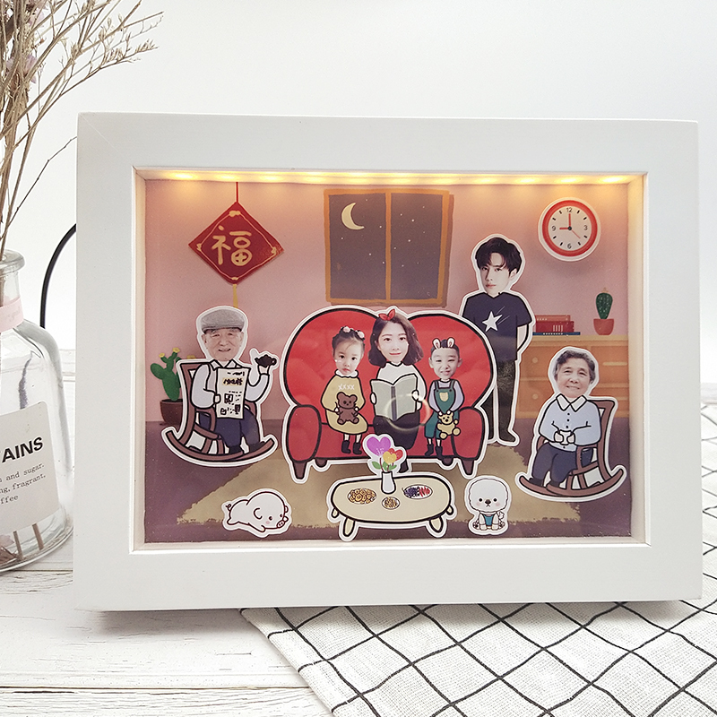 立體照片送情侶生日禮物週年驚喜相框禮物照片