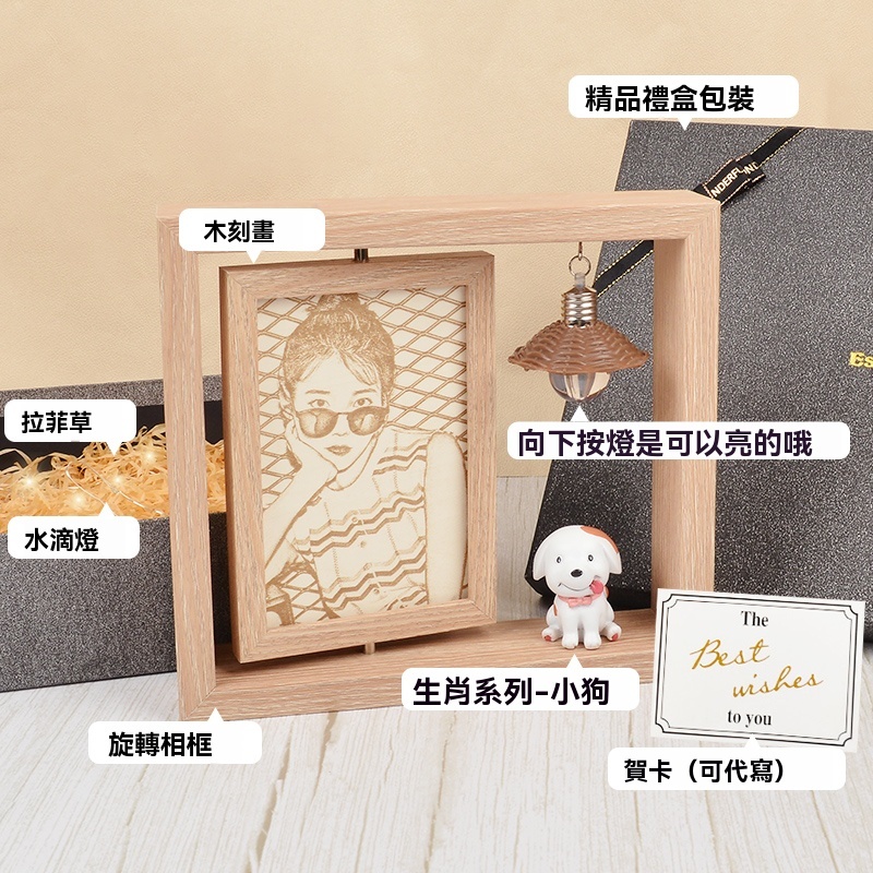 ⭐⭐⭐訂製木刻畫——發圖訂製，情侶的禮物最佳選擇（禮盒包裝，送相框）