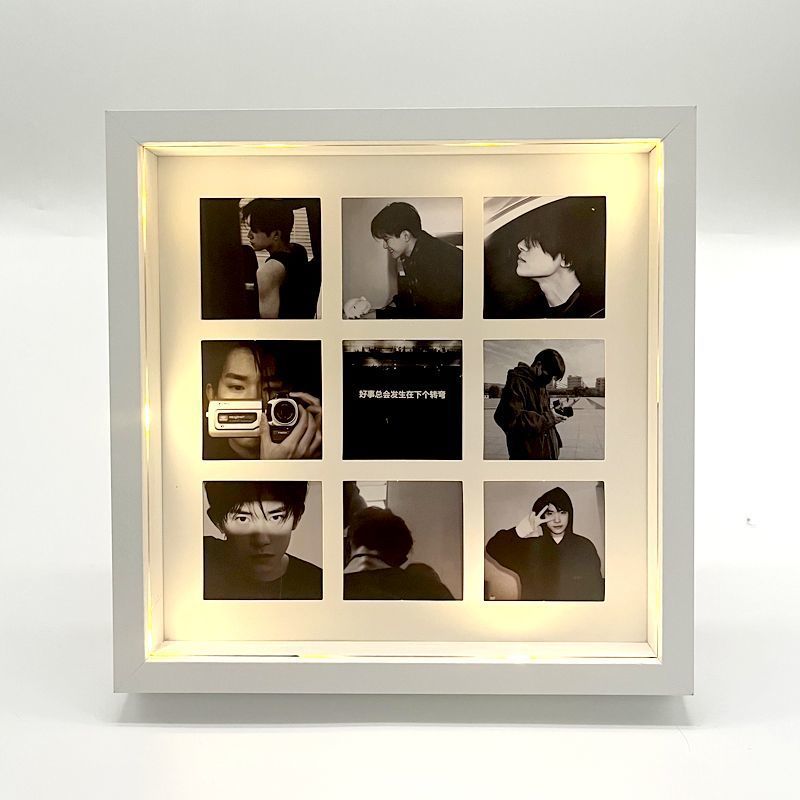🔥高清沖洗相片🔥 9九宮格相框網紅宮格照片定製情侶diy禮物閨蜜紀念冊生日禮物擺臺 相框客製化 情侶照片 婚紗照相框