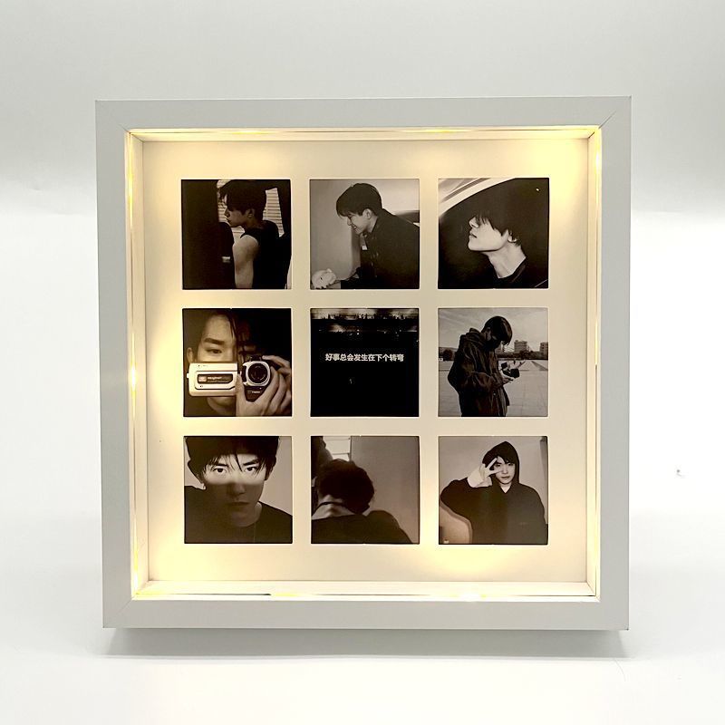 🔥高清沖洗相片🔥 9九宮格相框網紅宮格照片定製情侶diy禮物閨蜜紀念冊生日禮物擺臺 相框客製化 情侶照片 婚紗照相框