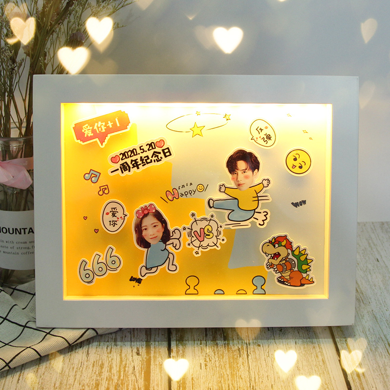 立體照片送情侶生日禮物週年驚喜相框禮物照片