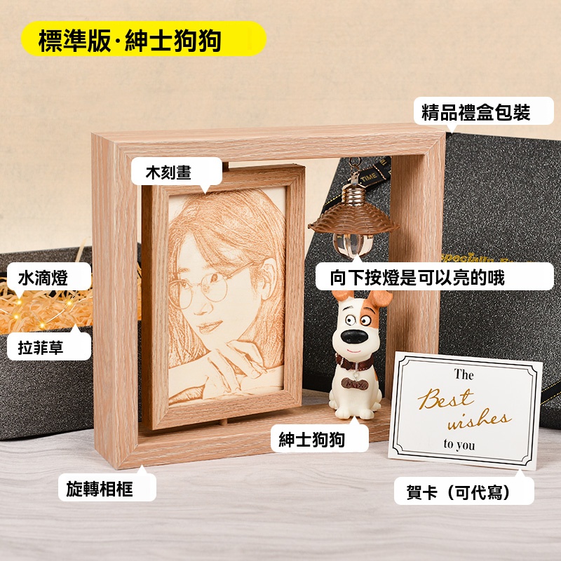 ⭐⭐⭐訂製木刻畫——發圖訂製，情侶的禮物最佳選擇（禮盒包裝，送相框）