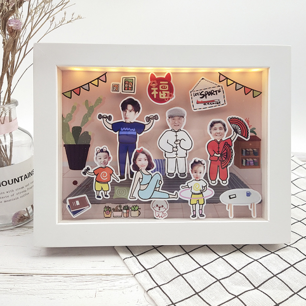 立體照片送情侶生日禮物週年驚喜相框禮物照片