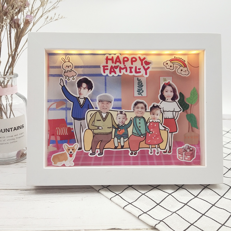 立體照片送情侶生日禮物週年驚喜相框禮物照片