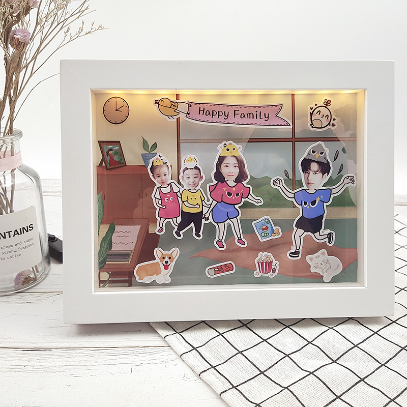 立體照片送情侶生日禮物週年驚喜相框禮物照片