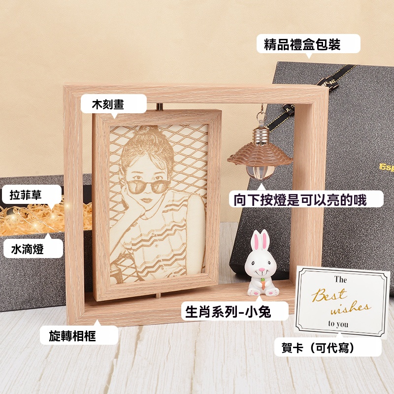 ⭐⭐⭐訂製木刻畫——發圖訂製，情侶的禮物最佳選擇（禮盒包裝，送相框）