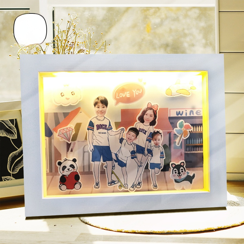 立體照片送情侶生日禮物週年驚喜相框禮物照片