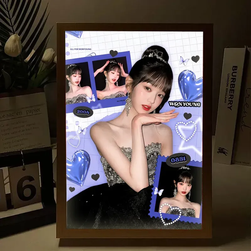 ⭐⭐⭐訂製鏡子燈光畫——情侶/風景照/全家福/寫真照，開燈是畫，關燈是普通鏡子！