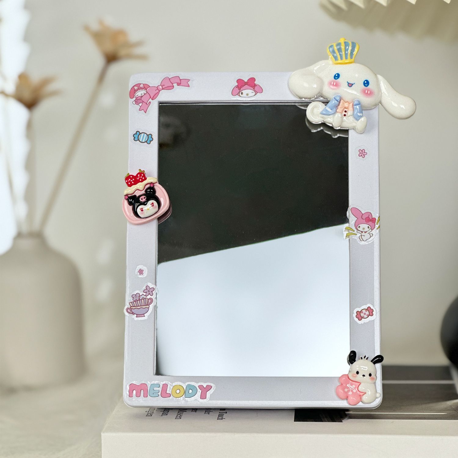 ⭐🎵照片客製可錄音專屬鏡子燈光畫，寵物/寶寶/情侶/寫真/全家福等都可以來圖客製~