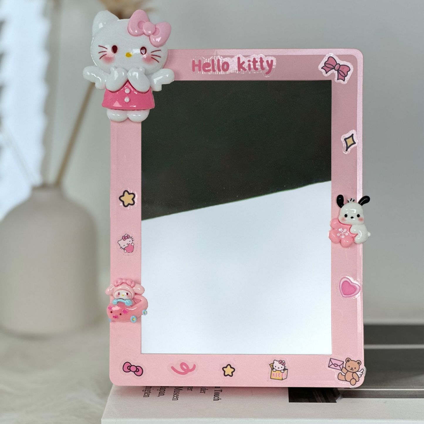 ⭐🎵照片客製可錄音專屬鏡子燈光畫，寵物/寶寶/情侶/寫真/全家福等都可以來圖客製~