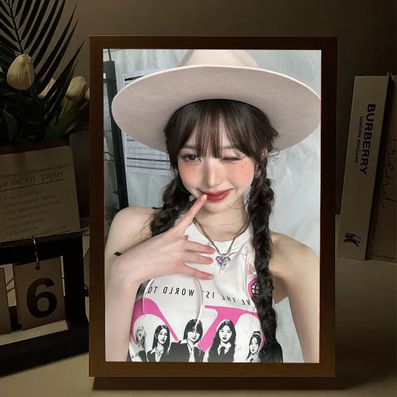 ⭐⭐⭐訂製鏡子燈光畫——情侶/風景照/全家福/寫真照，開燈是畫，關燈是普通鏡子！