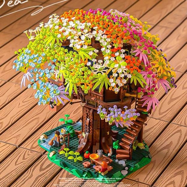 🌸 彩虹櫻花積木✨女友收到會超愛哦