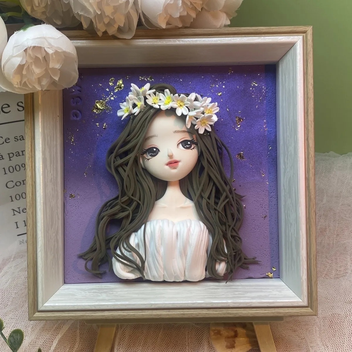 ⭐⭐⭐手作創意q版diy人偶訂製_黏土相框訂製結婚全家福情侶紀念