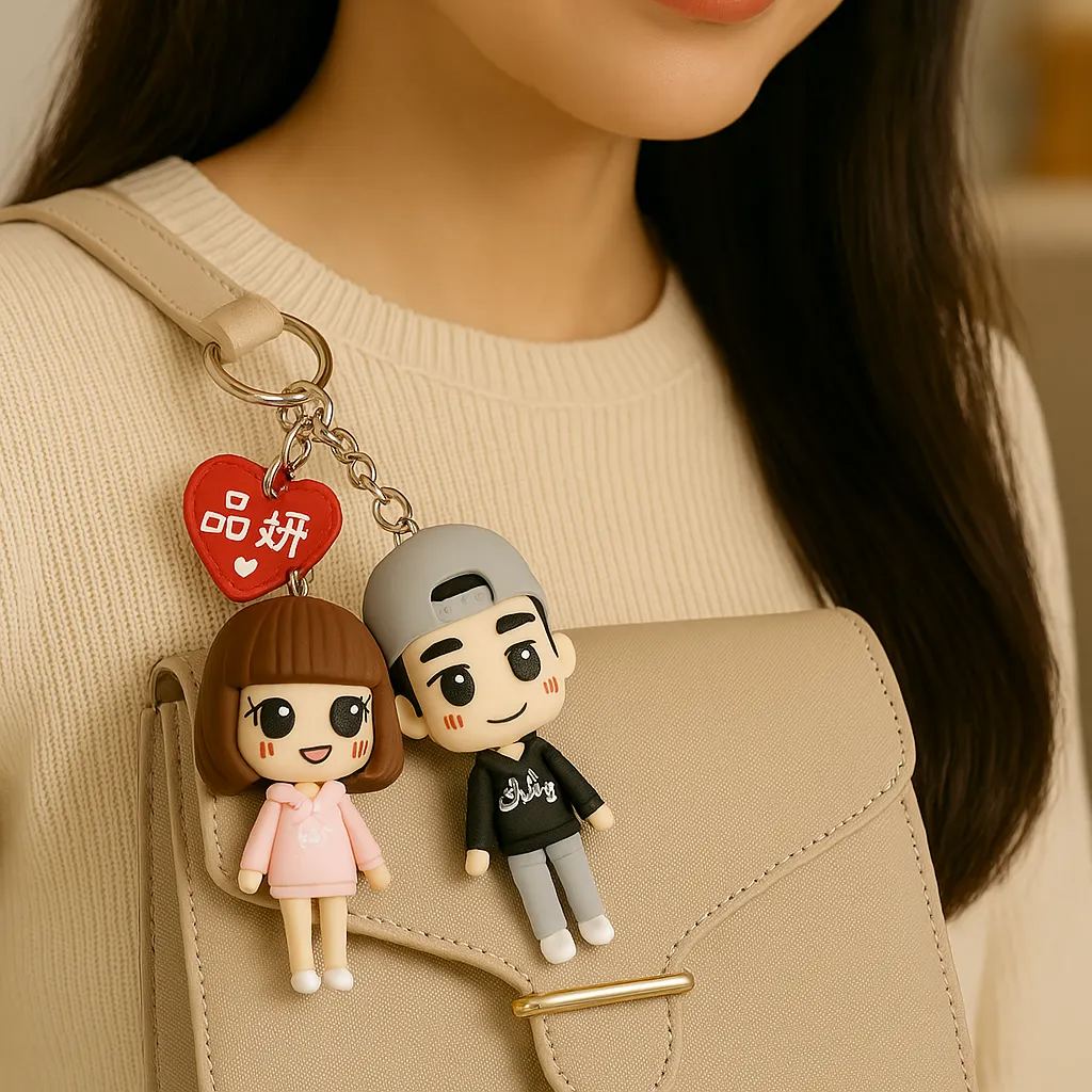 ⭐⭐訂製Q版公仔鑰匙圈——動漫化設計，專業工藝人一對一捏製！