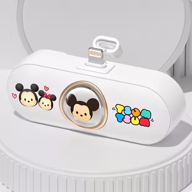 ⭐⭐⭐迪士尼迷你行動電源——💄口紅大小攜帶方便，5000mAH大容量支持快充👏，符合國航標准可帶上飛機✈️