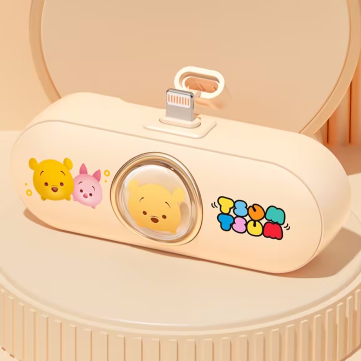 ⭐⭐⭐迪士尼迷你行動電源——💄口紅大小攜帶方便，5000mAH大容量支持快充👏，符合國航標准可帶上飛機✈️