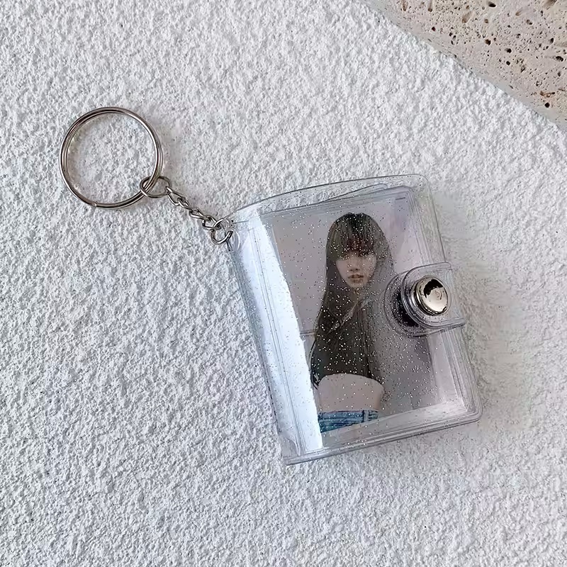 迷你小相册钥匙扣口袋插页式相册证件照收纳册1寸2寸照片mini卡册