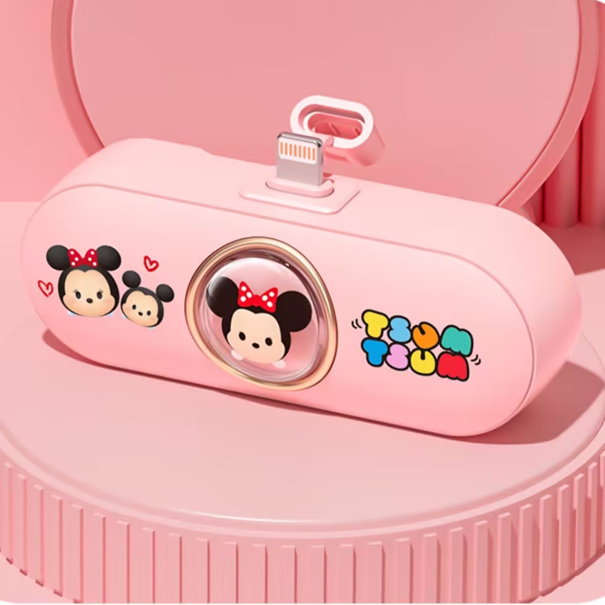 ⭐⭐⭐迪士尼迷你行動電源——💄口紅大小攜帶方便，5000mAH大容量支持快充👏，符合國航標准可帶上飛機✈️