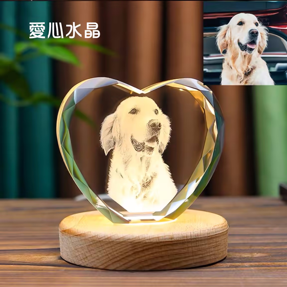 照片客製化水晶燈