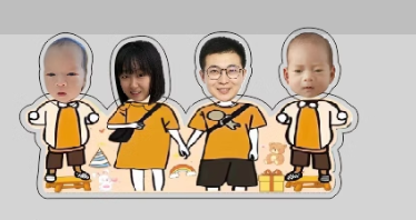 太阳能自动摇头汽车摆件亚克力diy照片定制车载摇摇头立牌车内饰