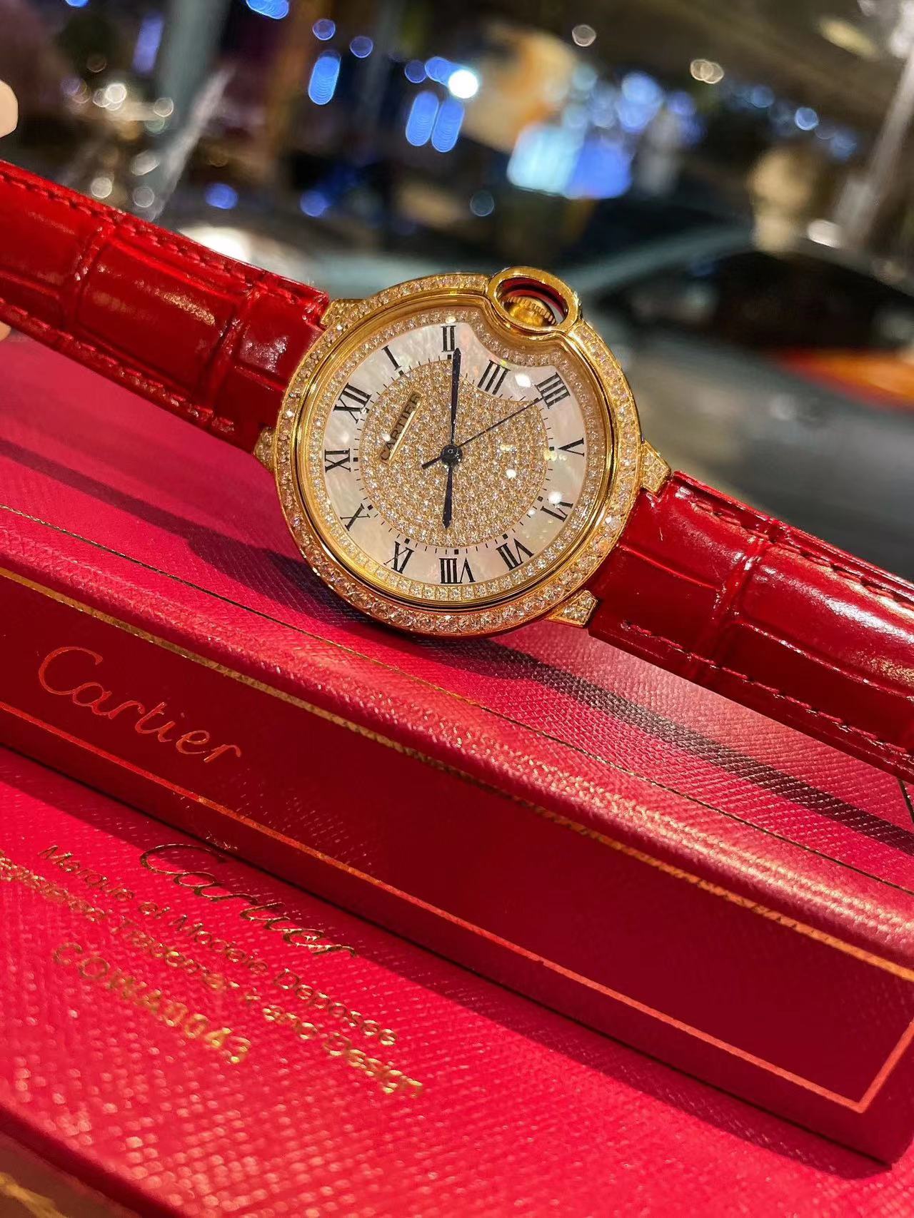 CART1ER 魚眼ガラス ダイヤモンド レディース 腕時計【50％割引+送料無料】