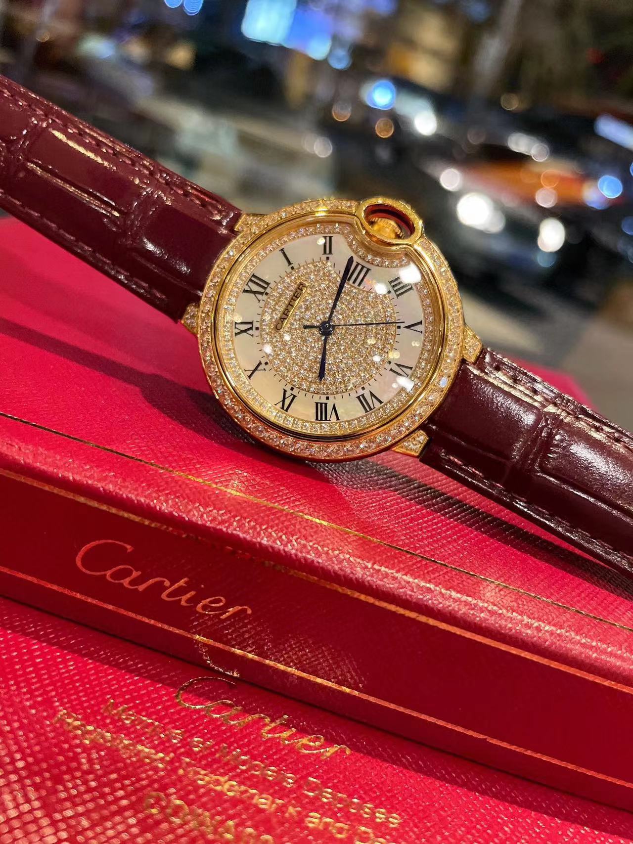 CART1ER 魚眼ガラス ダイヤモンド レディース 腕時計【50％割引+送料無料】