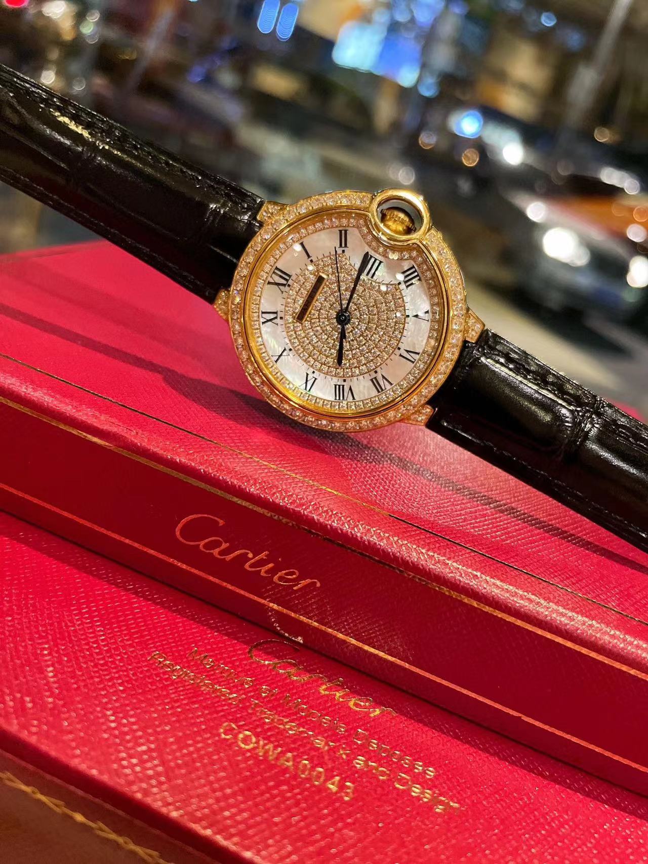 CART1ER 魚眼ガラス ダイヤモンド レディース 腕時計【50％割引+送料無料】