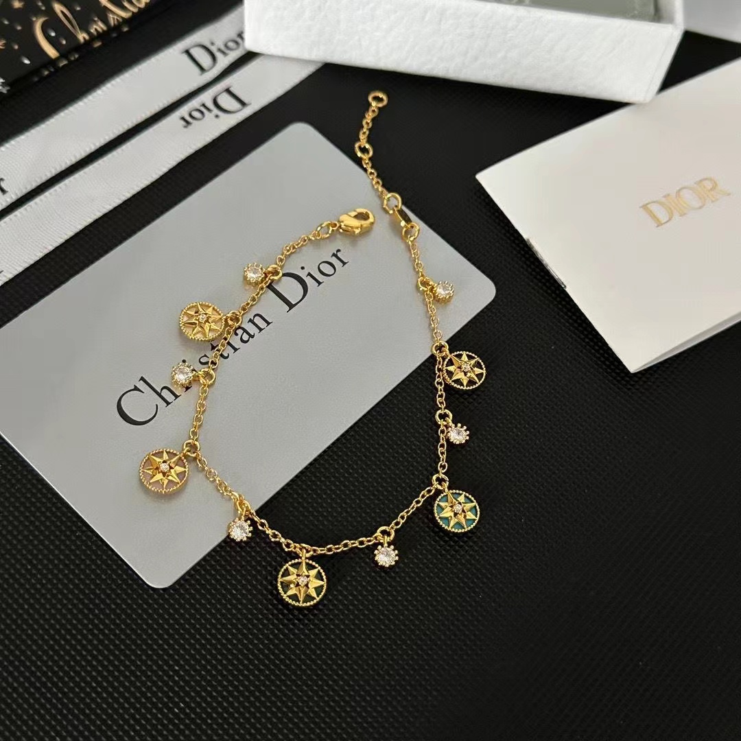 DI0R コンパス ダイヤモンド ブレスレット【50％割引+送料無料】