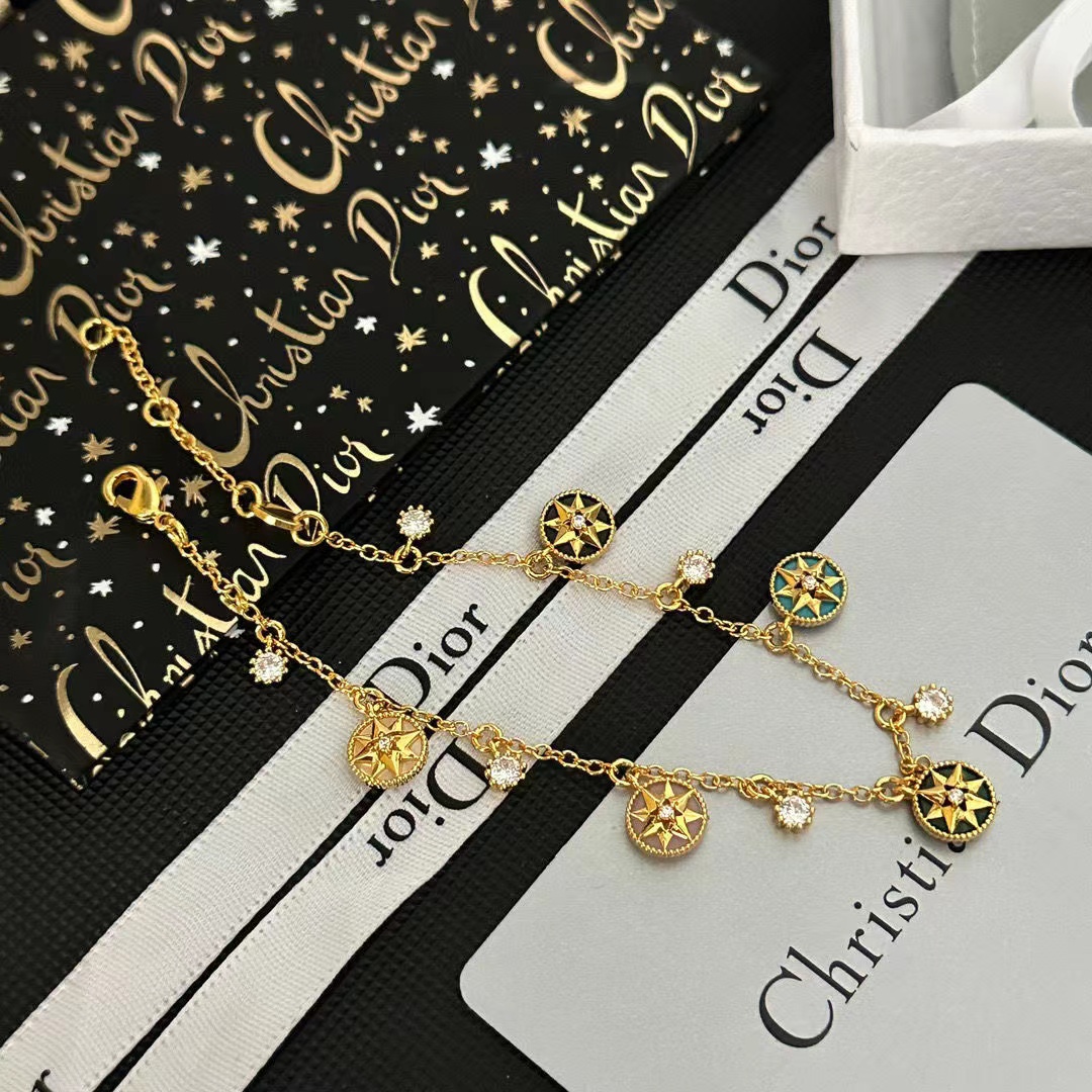 DI0R コンパス ダイヤモンド ブレスレット【50％割引+送料無料】