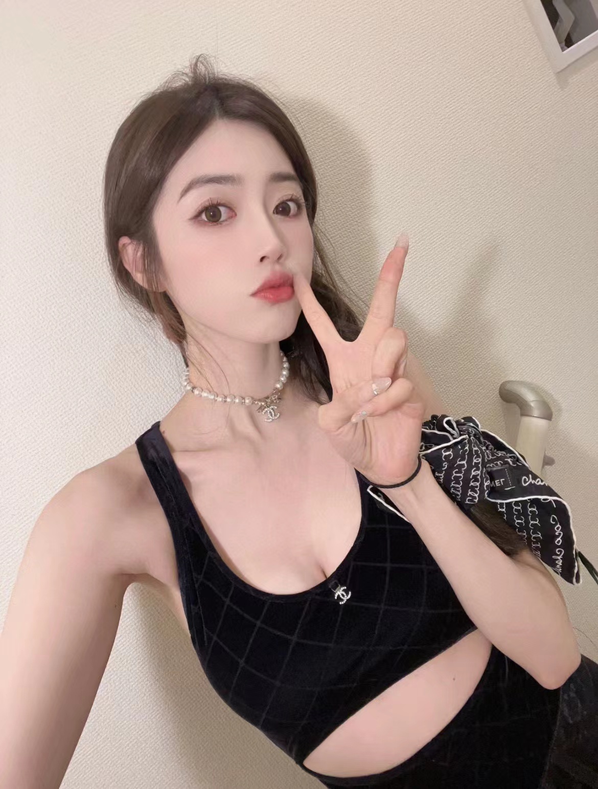 CHANE1 ボウダイヤモンドパールネックレス【50％割引+送料無料】