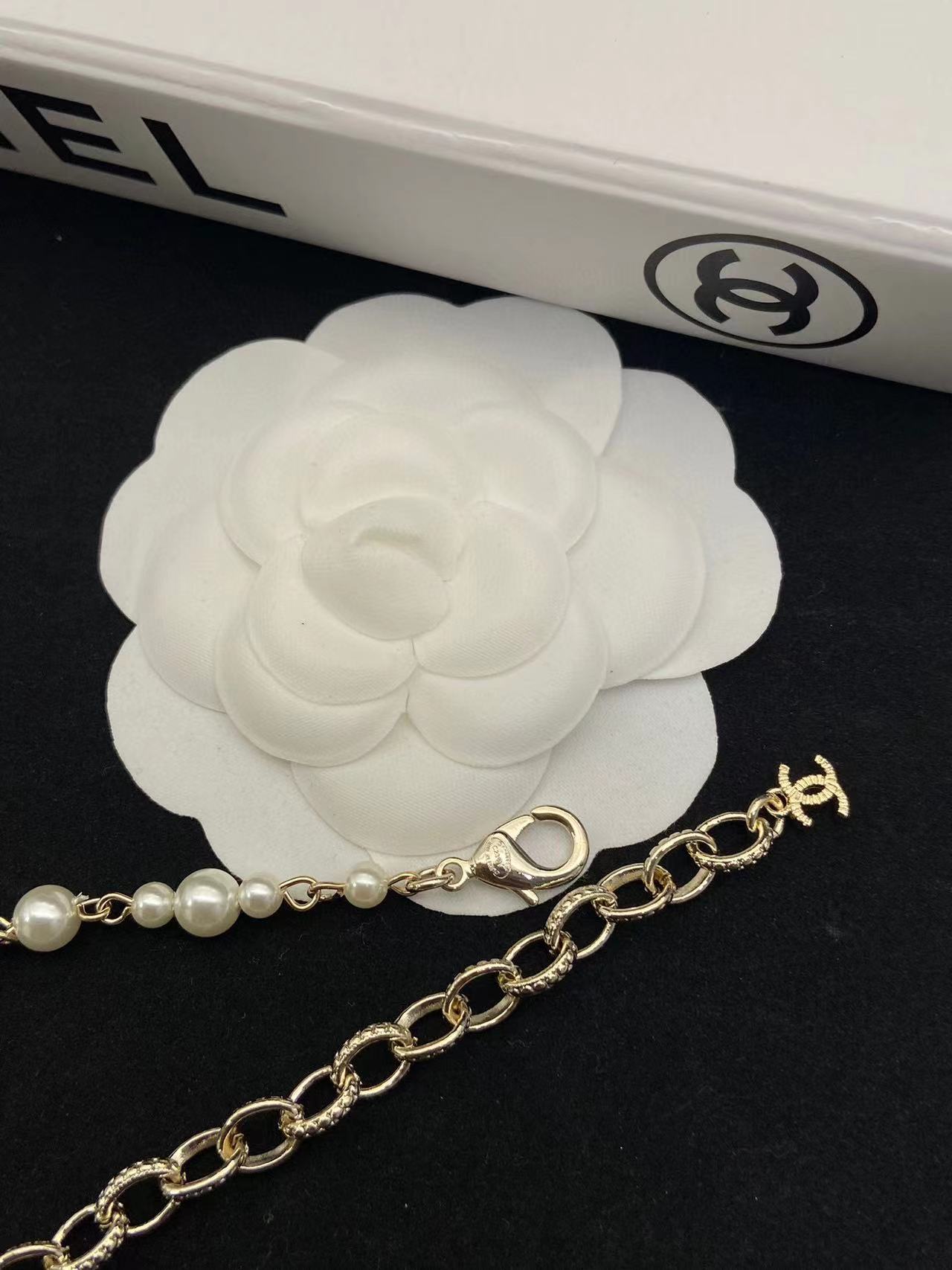 CHANE1 ヘッドスター ダブルC ブレスレット+ネックレス 2点セット【50％割引+送料無料】