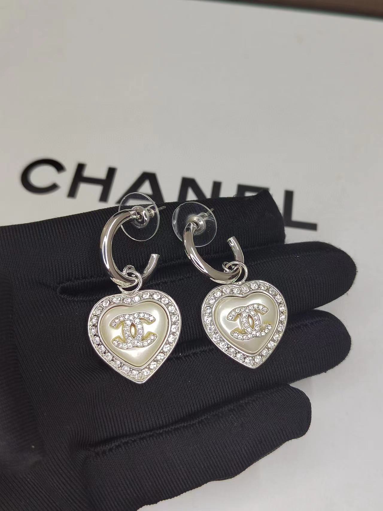 CHANE1 ハートセット ダイヤモンド イヤリング【50％割引+送料無料】