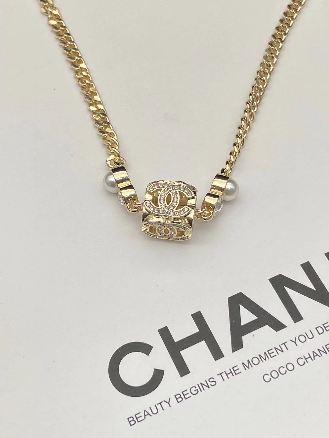 CHANE1 立体ダイスダイヤモンドネックレス【50％割引+送料無料】