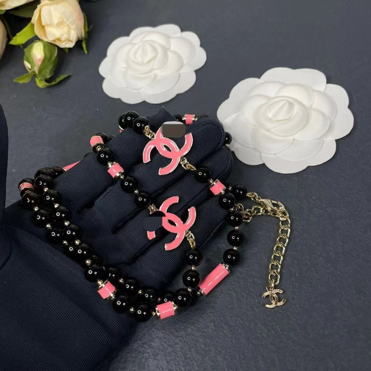 CHANE1 ブラックパールセーターチェーン【50％割引+送料無料】