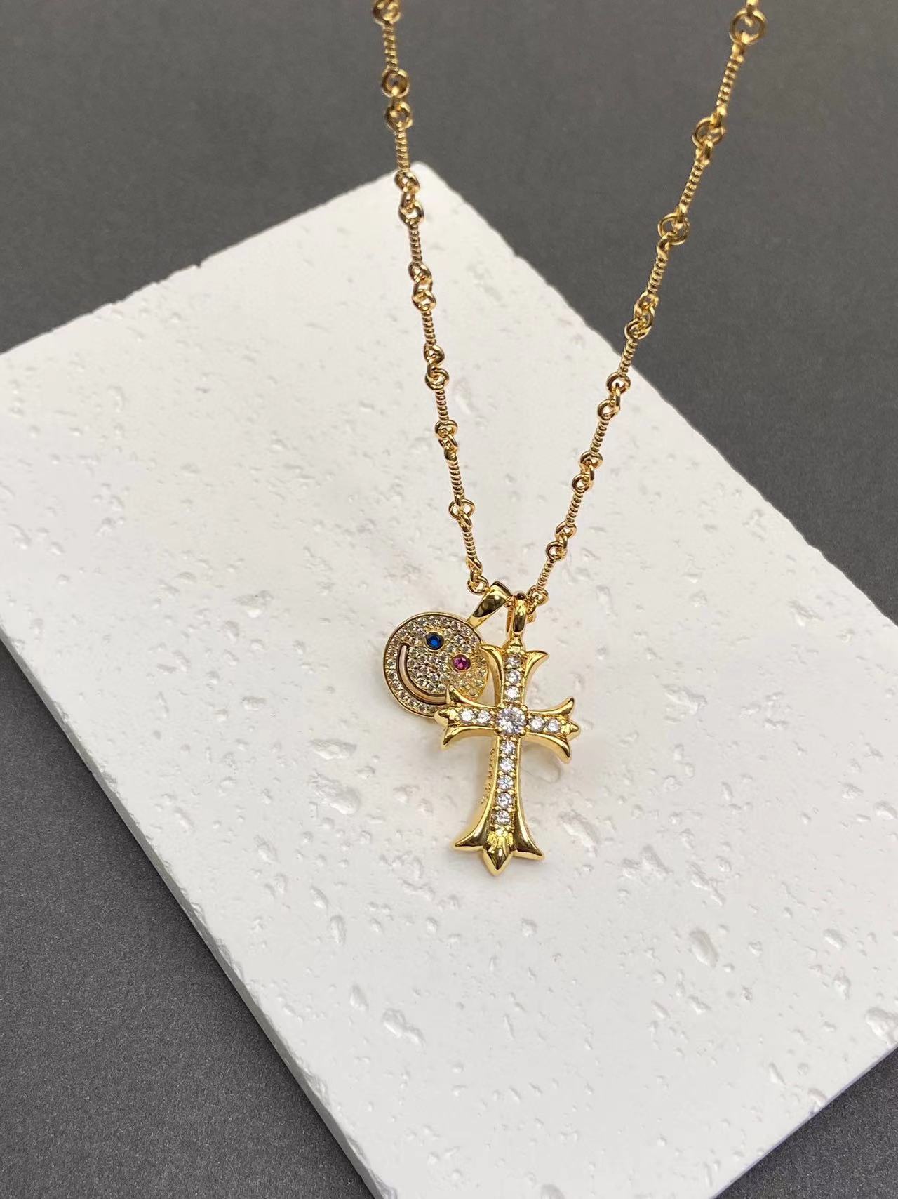 Chr0me Hearts 笑顔のネックレス【 50％割引+送料無料】