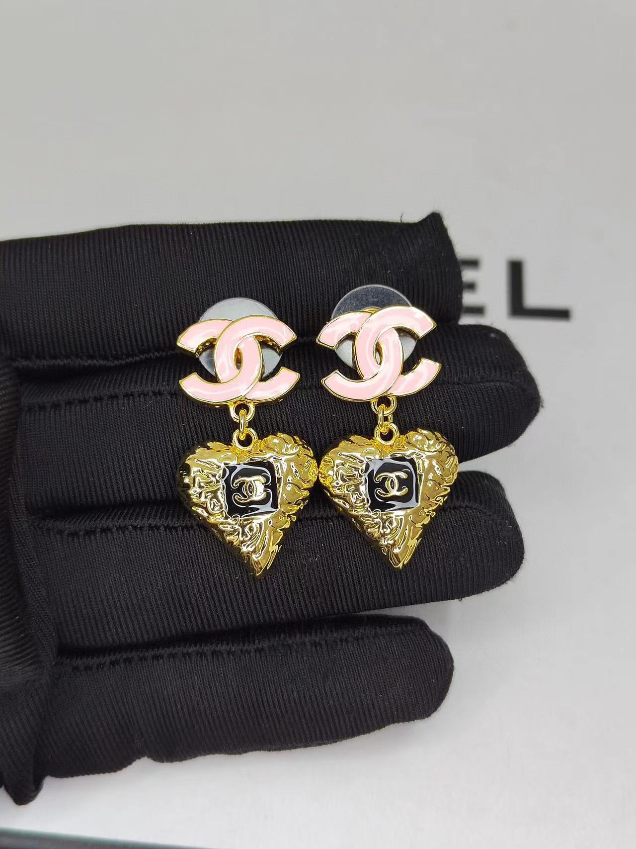 CHANE1 ダブルC オイルドロップピアス【 50％割引+送料無料】