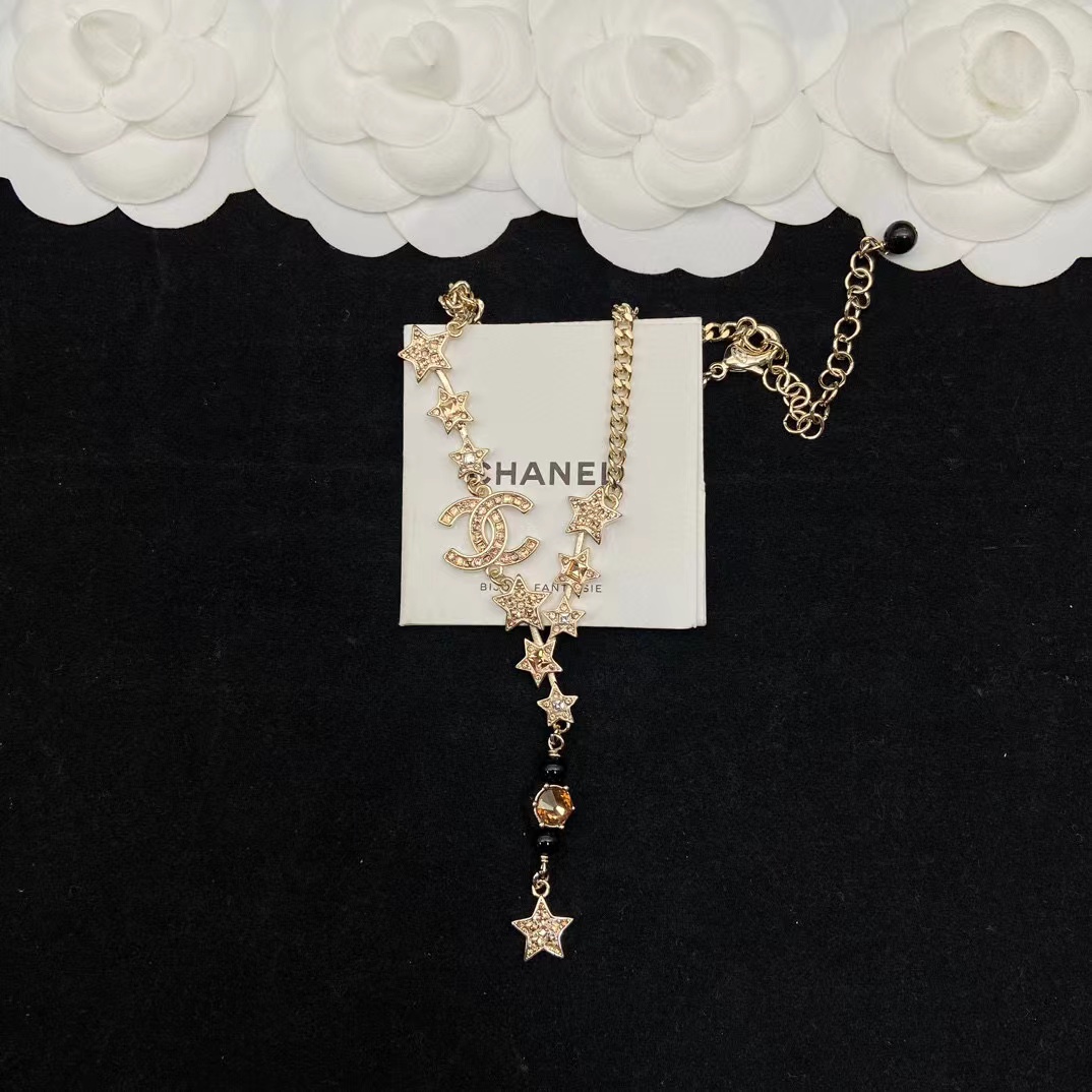 CHANE1 スター ダブルC ネックレス【 50％割引+送料無料】