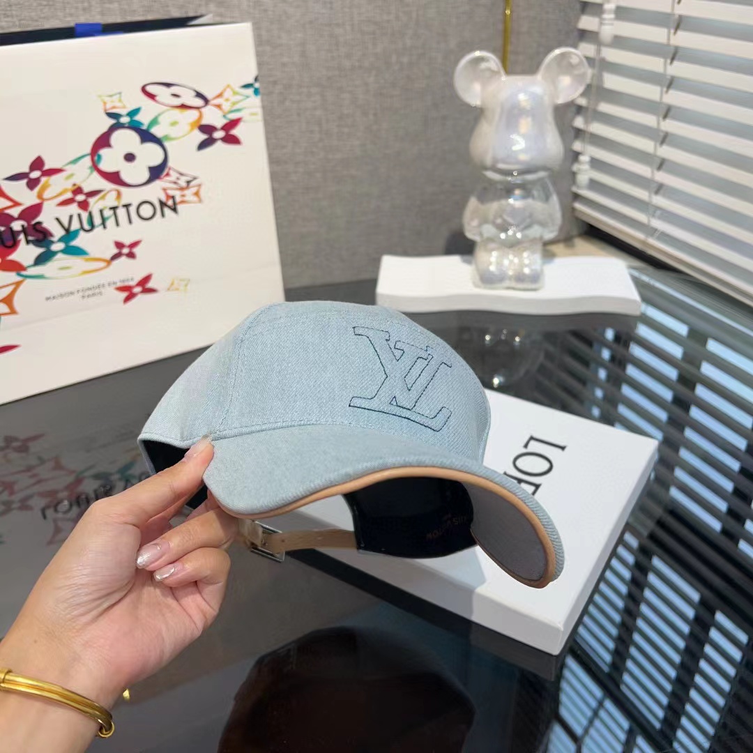 LV刺繍ベースボールキャップ【50％割引+送料無料】