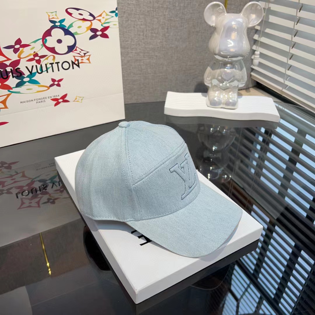 LV刺繍ベースボールキャップ【50％割引+送料無料】