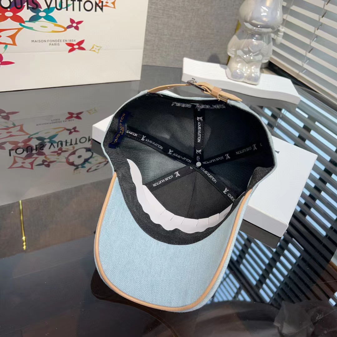 LV刺繍ベースボールキャップ【50％割引+送料無料】